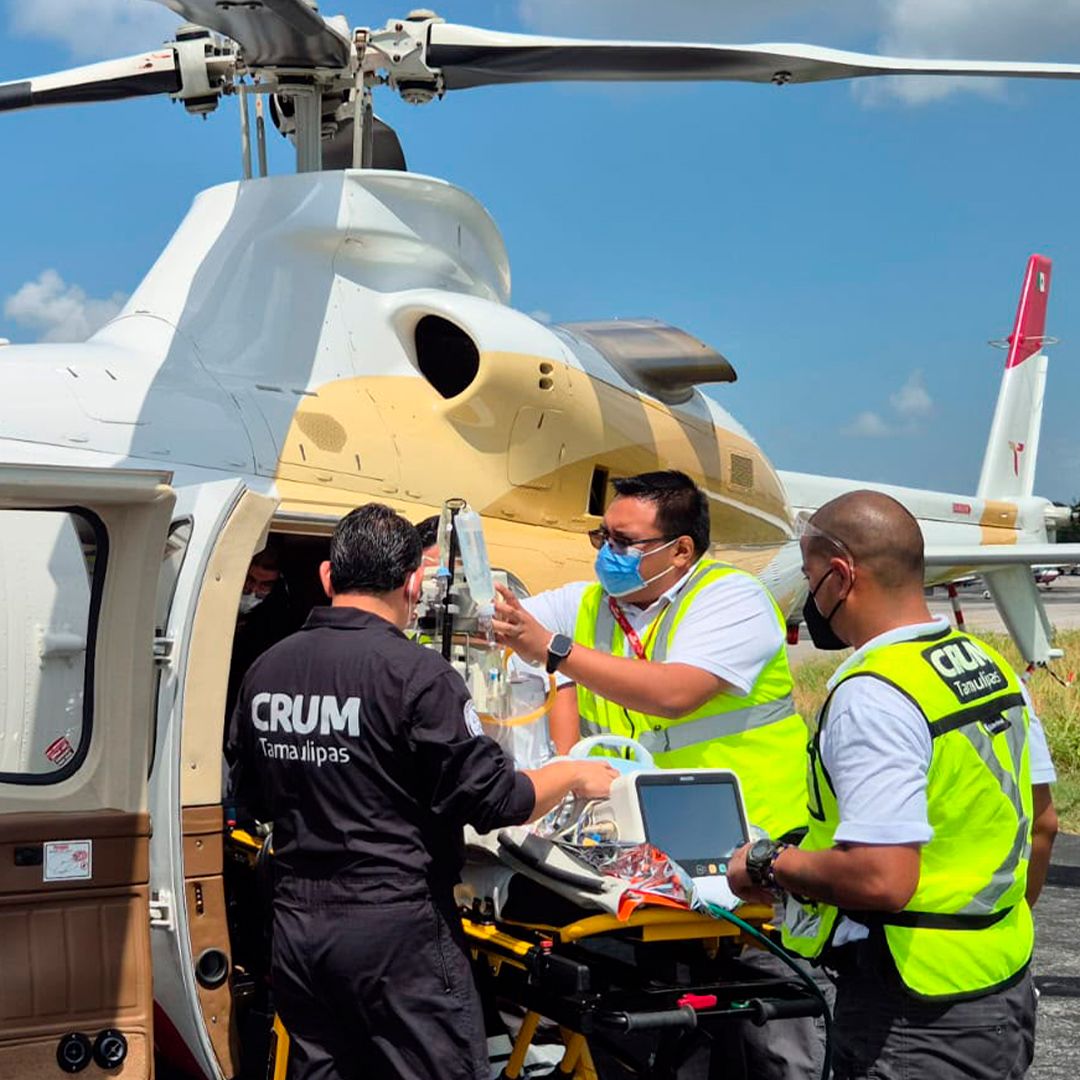 Trasladan Vía Aérea a Menor que Sufrió Descarga Eléctrica en Altamira, Tamaulipas